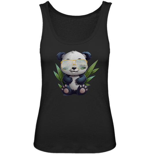 #001 Panda, Damen Premium Organic Tank Top