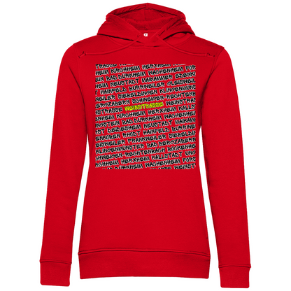 #001 Weinstraße, Damen Premium Bio Hoodie