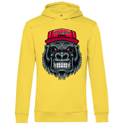 #002 Affe, Herren Premium Bio Hoodie