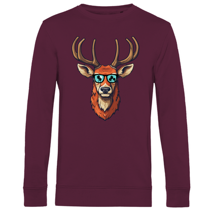 #001 Hirsch, Herren Premium Bio Sweatshirt