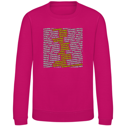 #002 Weinstraße, Kinder Sweatshirt