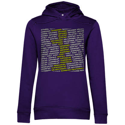 #002 Weinstraße, Damen Premium Bio Hoodie