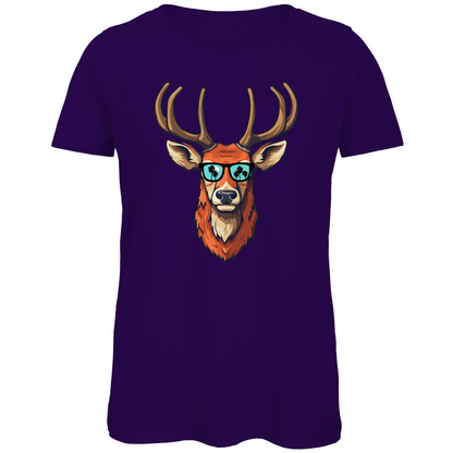 #001 Hirsch, Damen Premium Bio T-Shirt