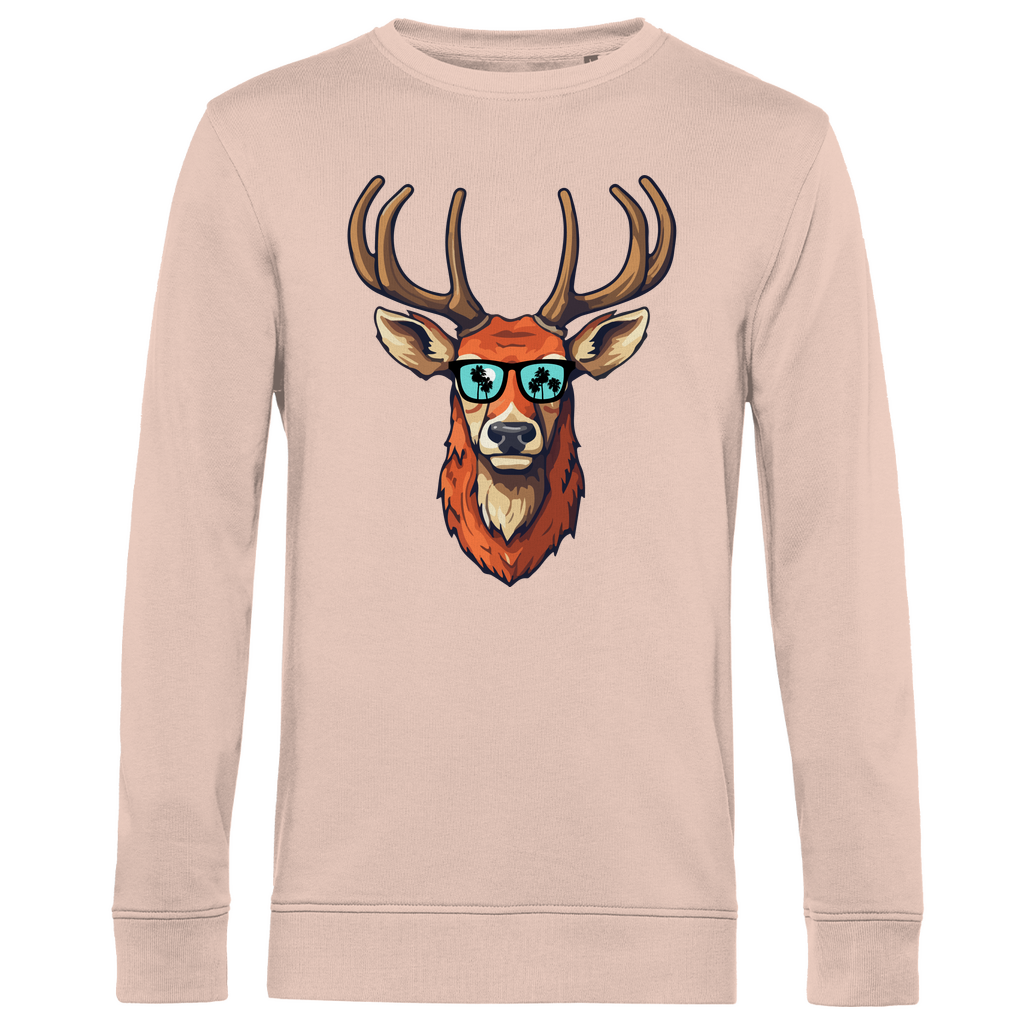 #001 Hirsch, Herren Premium Bio Sweatshirt