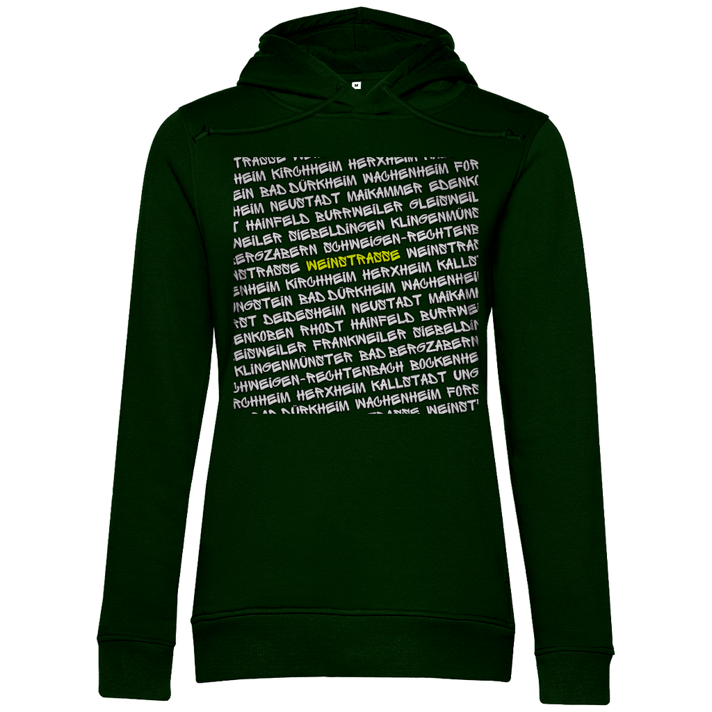 #001 Weinstraße, Damen Premium Bio Hoodie