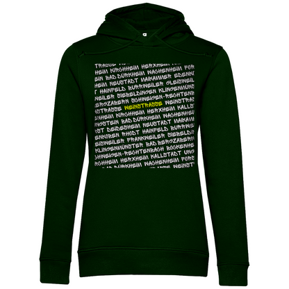#001 Weinstraße, Damen Premium Bio Hoodie