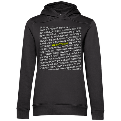 #001 Weinstraße, Damen Premium Bio Hoodie
