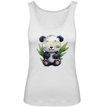 #001 Panda, Damen Premium Organic Tank Top