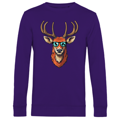 #001 Hirsch, Herren Premium Bio Sweatshirt