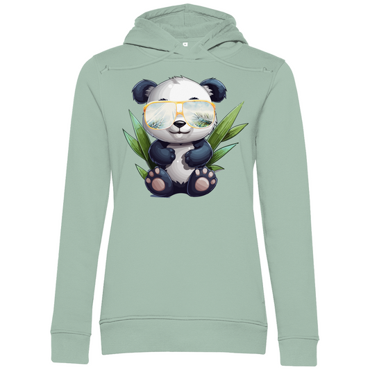 #001 Panda, Damen Premium Bio Hoodie