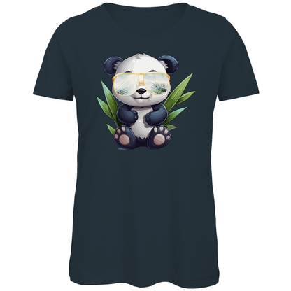 #001 Panda, Damen Premium Bio T-Shirt