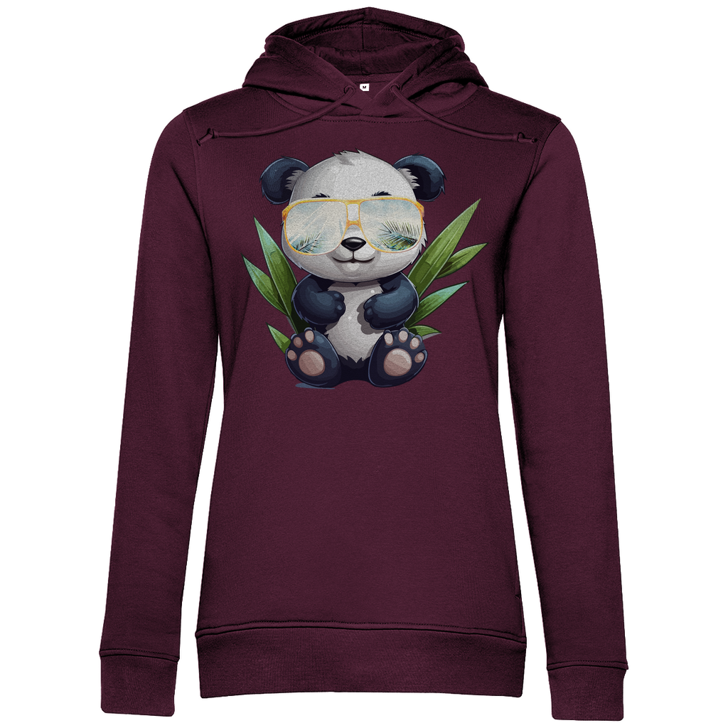 #001 Panda, Damen Premium Bio Hoodie