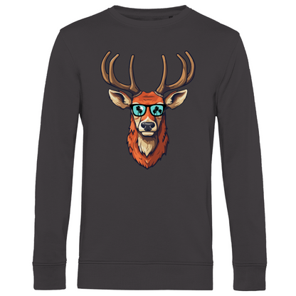 #001 Hirsch, Herren Premium Bio Sweatshirt