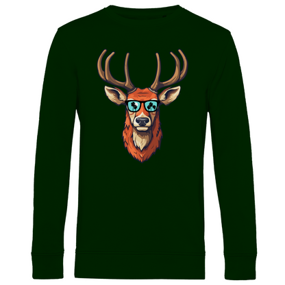 #001 Hirsch, Herren Premium Bio Sweatshirt