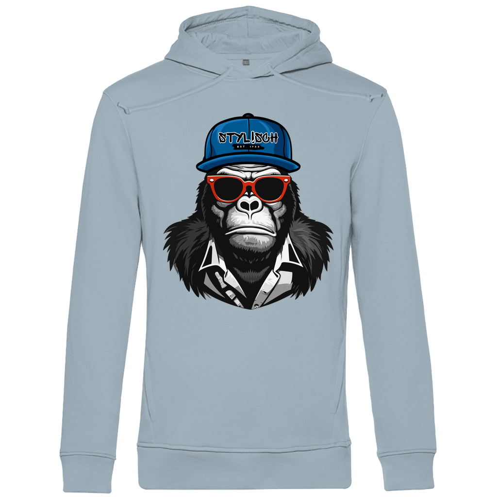 #001 Affe, Herren Premium Bio Hoodie