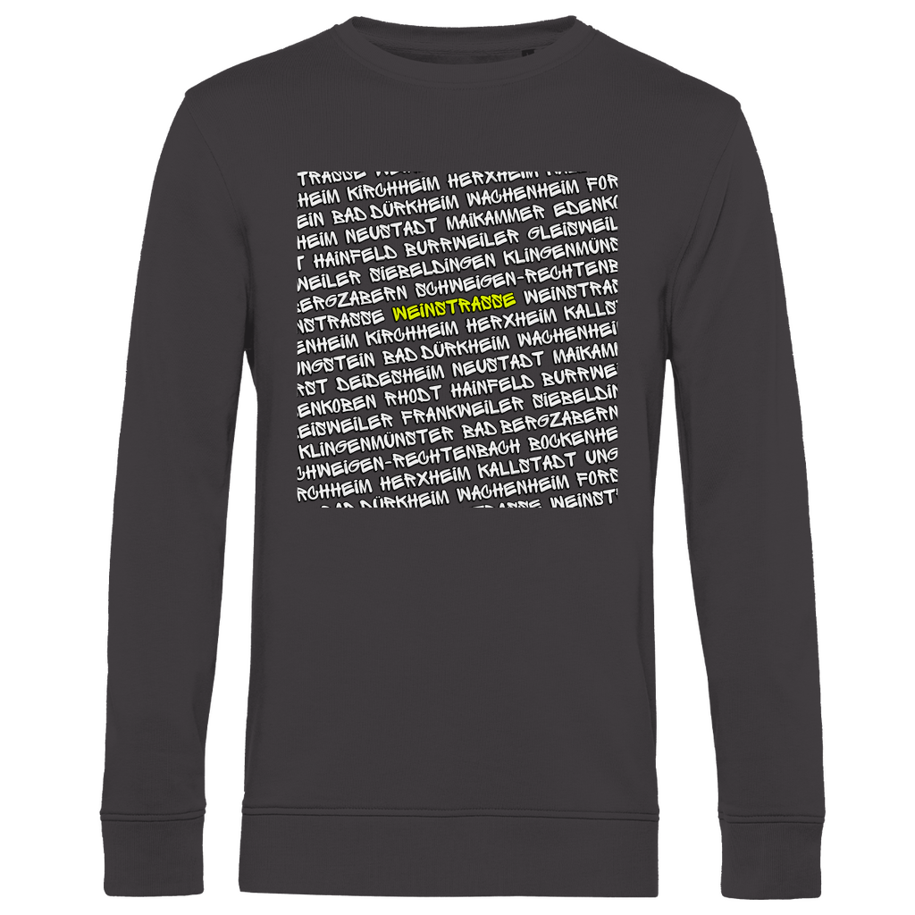 #001 Weinstraße, Herren Premium Bio Sweatshirt