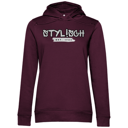 #002 STYLISCH, Damen Premium Bio Hoodie