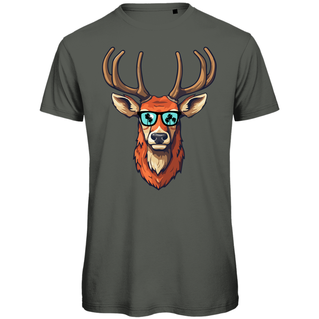 #001 Hirsch, Herren Premium Bio T-Shirt