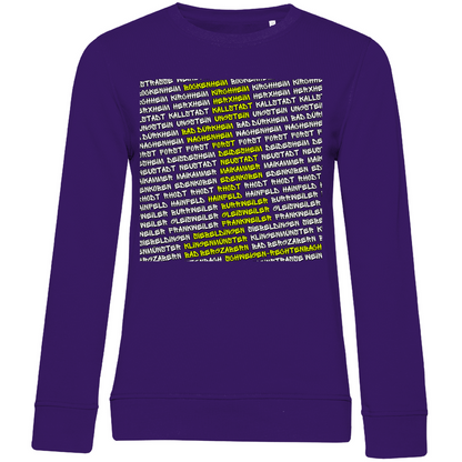 #002 Weinstraße, Damen Premium Bio Sweatshirt