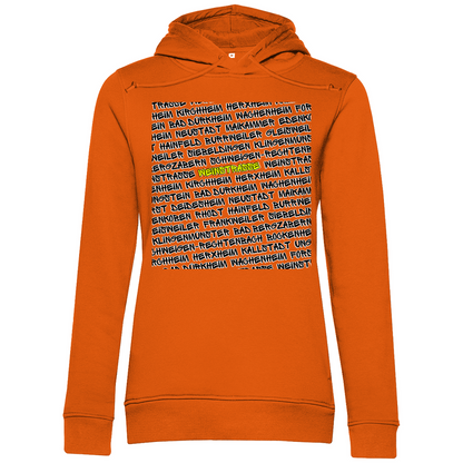 #001 Weinstraße, Damen Premium Bio Hoodie