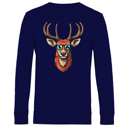 #001 Hirsch, Herren Premium Bio Sweatshirt