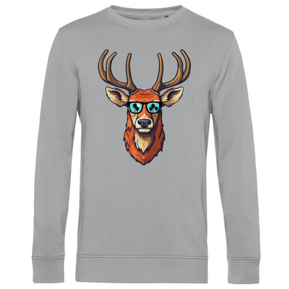 #001 Hirsch, Herren Premium Bio Sweatshirt