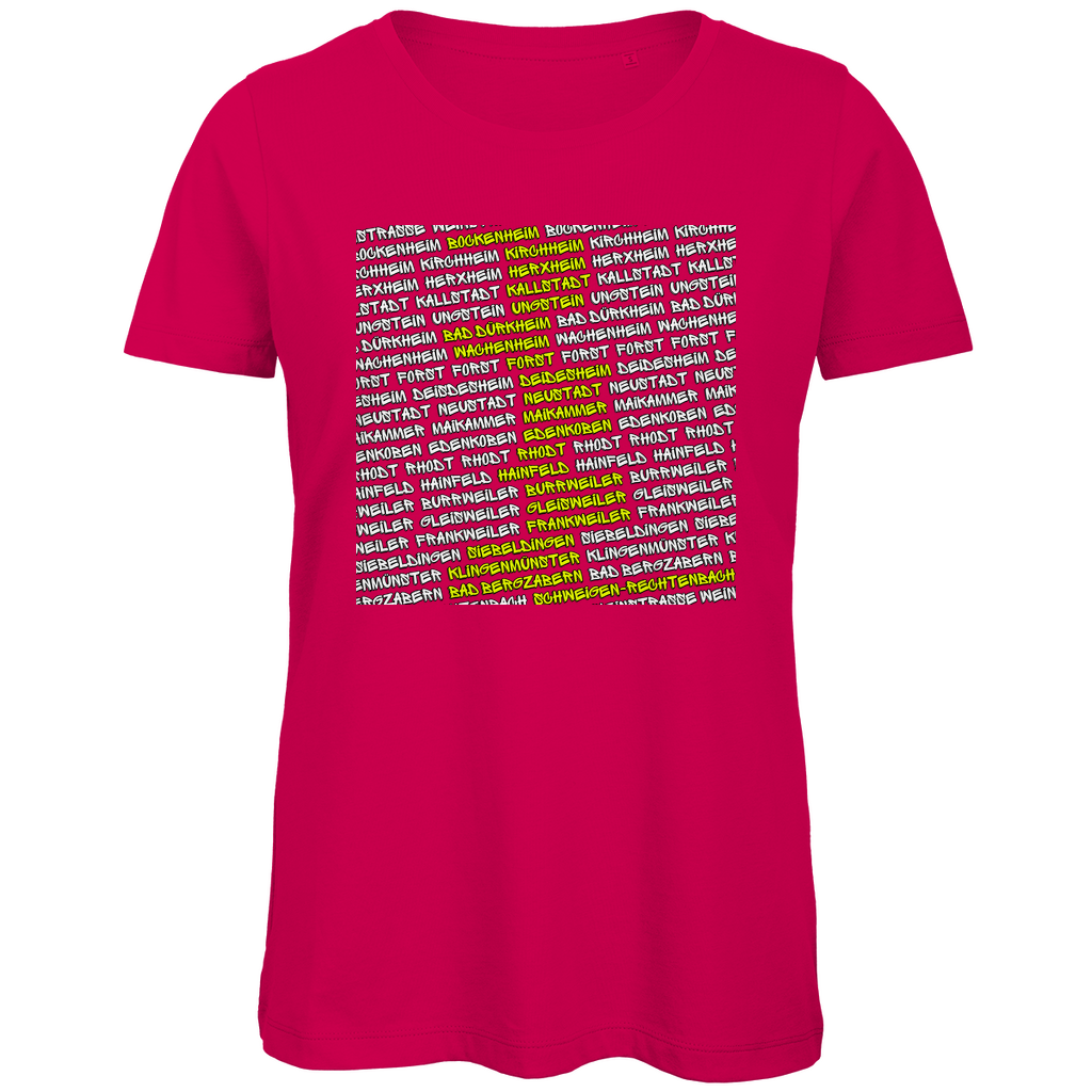 #002 Weinstraße, Damen Premium Bio T-Shirt