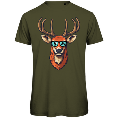 #001 Hirsch, Herren Premium Bio T-Shirt