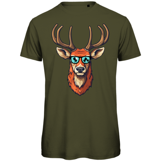 #001 Hirsch, Herren Premium Bio T-Shirt