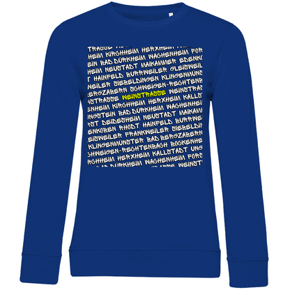 #001 Weinstraße, Damen Premium Bio Sweatshirt