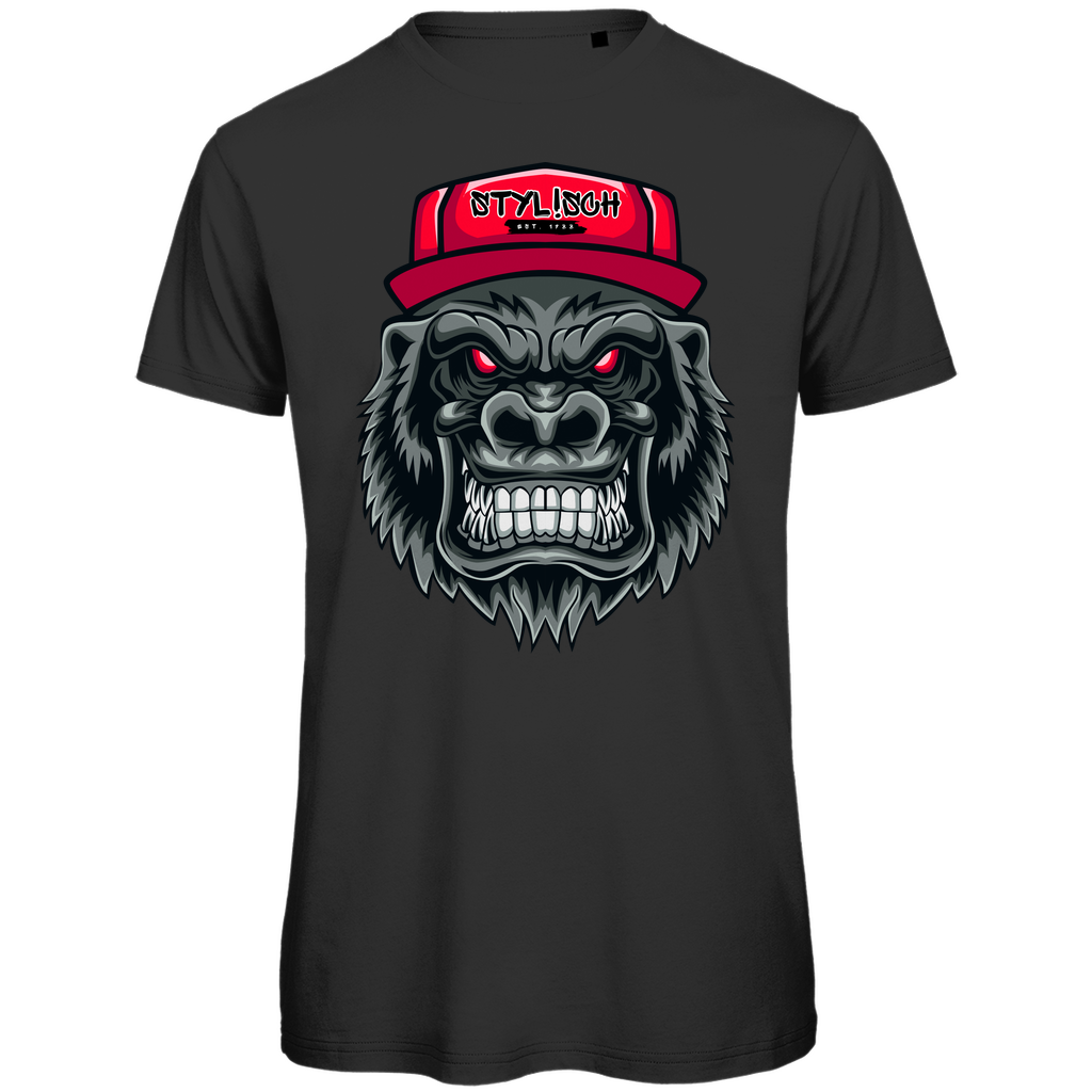 #002 Affe, Herren Premium Bio T-Shirt