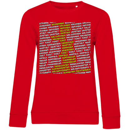 #002 Weinstraße, Damen Premium Bio Sweatshirt