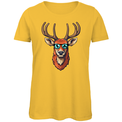 #001 Hirsch, Damen Premium Bio T-Shirt