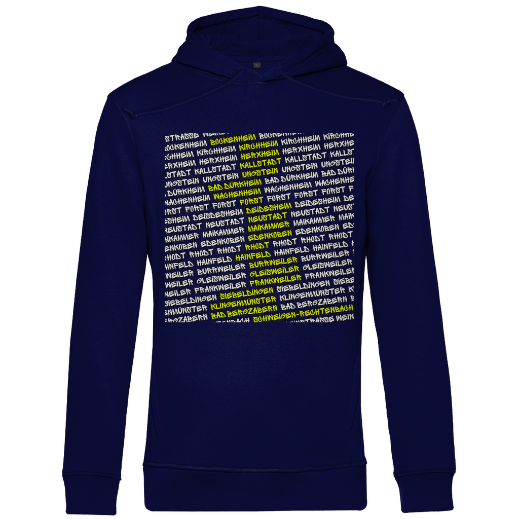 #002 Weinstraße, Herren Premium Bio Hoodie