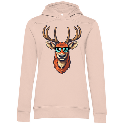 #001 Hirsch, Damen Premium Bio Hoodie