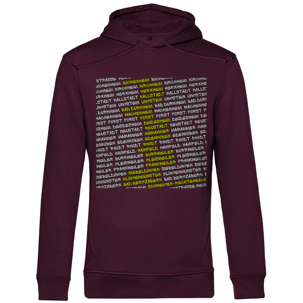 #002 Weinstraße, Herren Premium Bio Hoodie