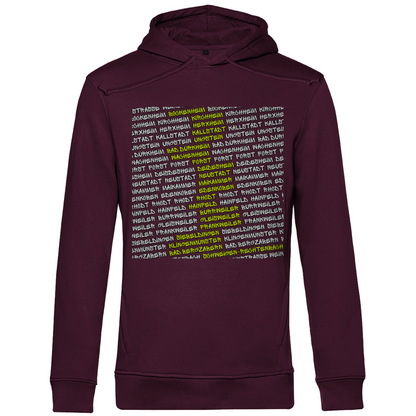 #002 Weinstraße, Herren Premium Bio Hoodie
