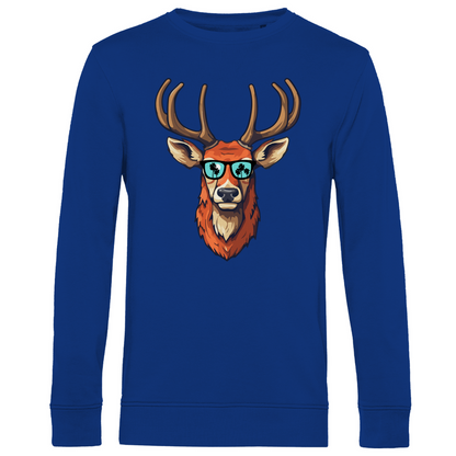 #001 Hirsch, Herren Premium Bio Sweatshirt