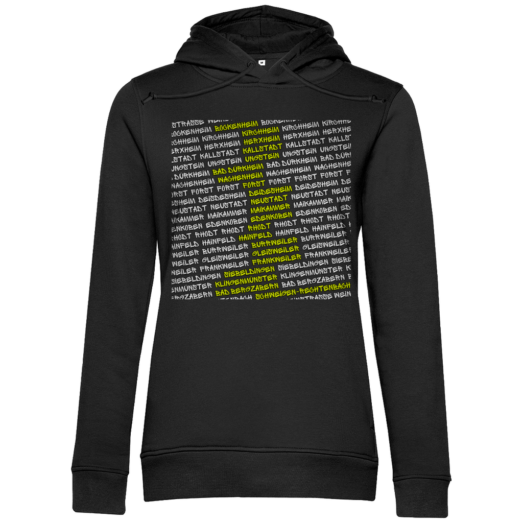 #002 Weinstraße, Damen Premium Bio Hoodie