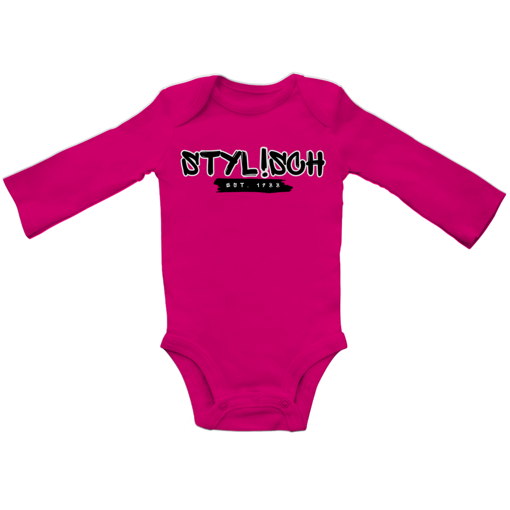 #001 STYLISCH, Baby Premium Bio Bodysuite, Langarm