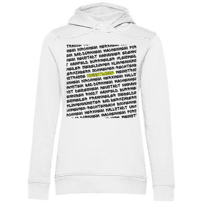#001 Weinstraße, Damen Premium Bio Hoodie
