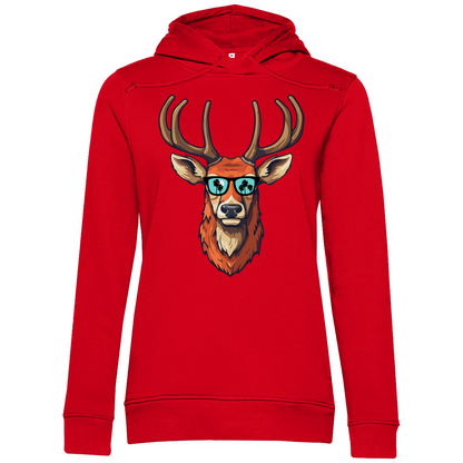 #001 Hirsch, Damen Premium Bio Hoodie