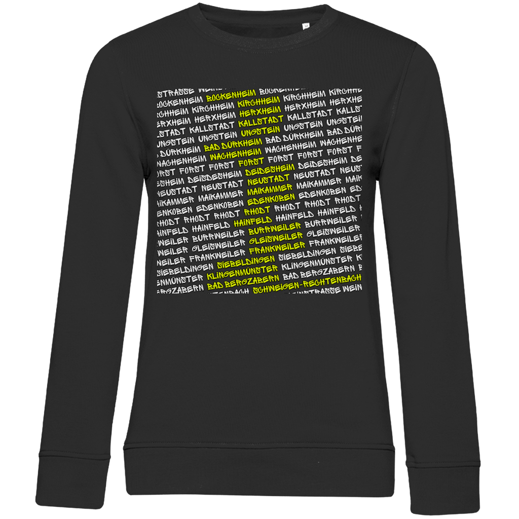 #002 Weinstraße, Damen Premium Bio Sweatshirt