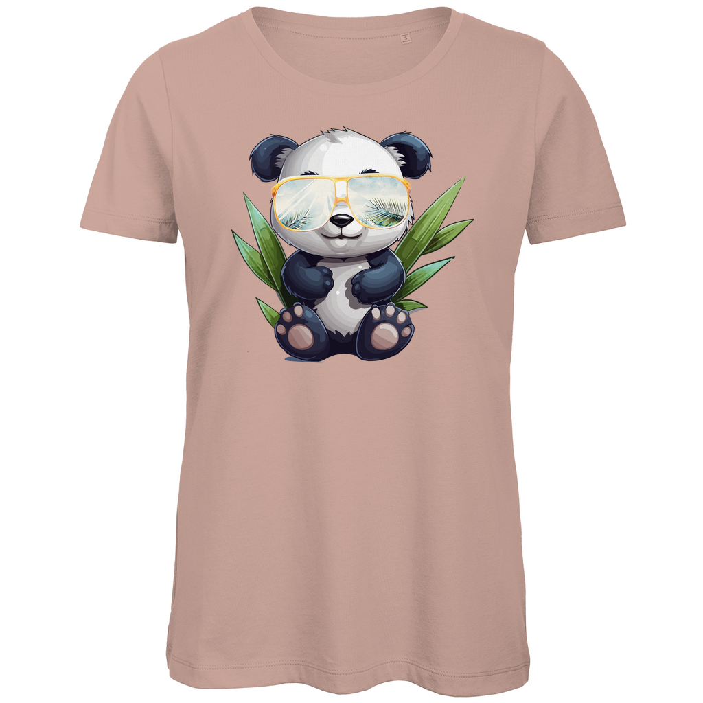 #001 Panda, Damen Premium Bio T-Shirt