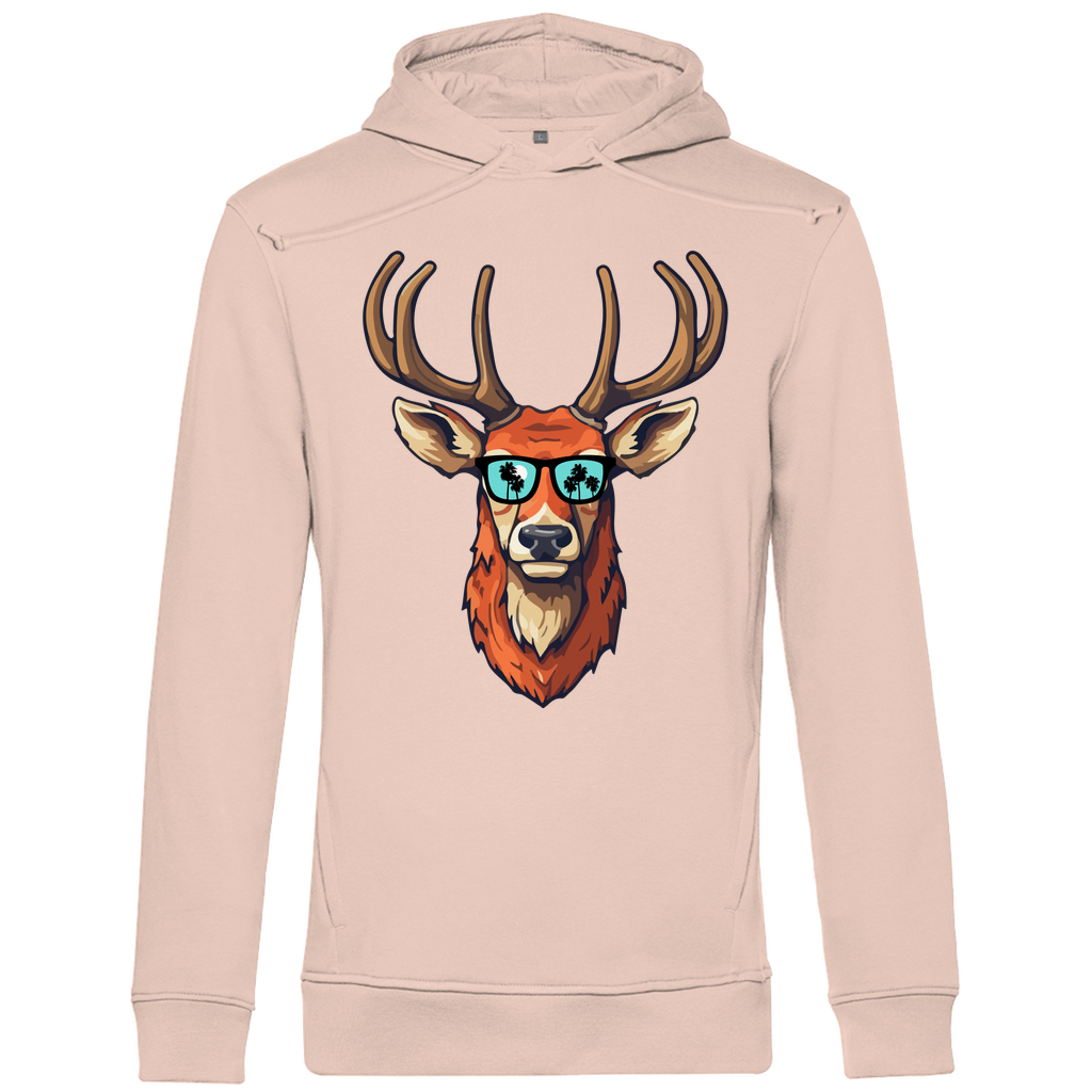 #001 Hirsch, Herren Premium Bio Hoodie