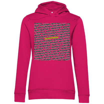 #001 Weinstraße, Damen Premium Bio Hoodie