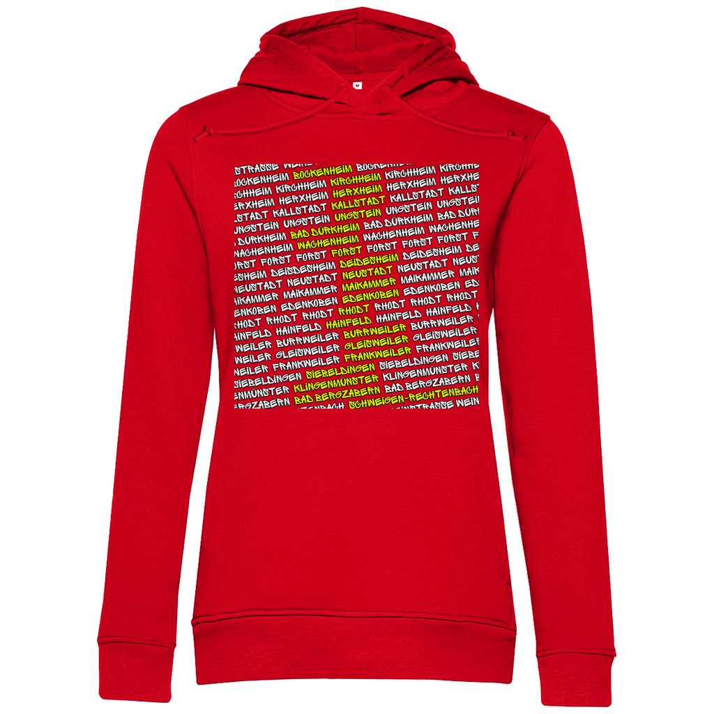 #002 Weinstraße, Damen Premium Bio Hoodie