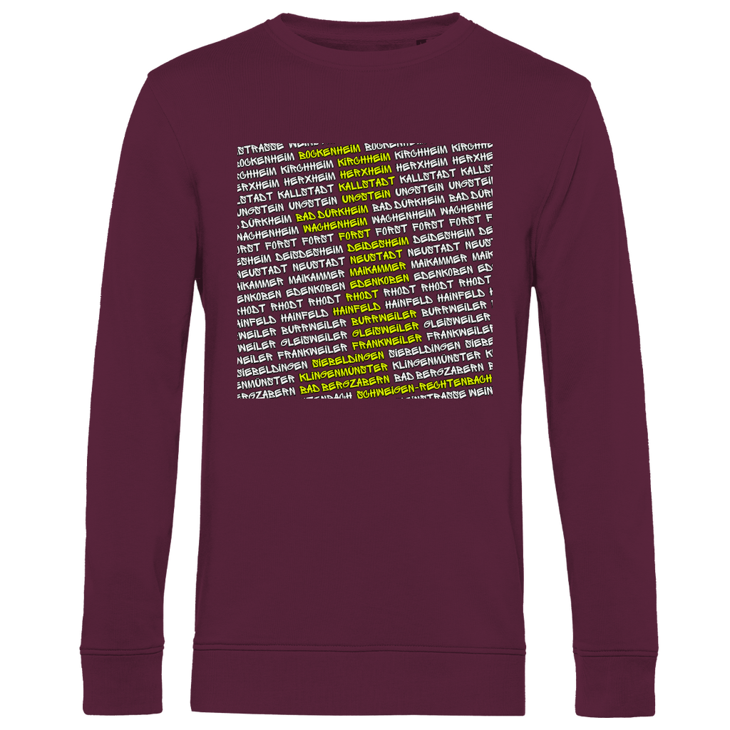 #002 Weinstraße, Herren Premium Bio Sweatshirt