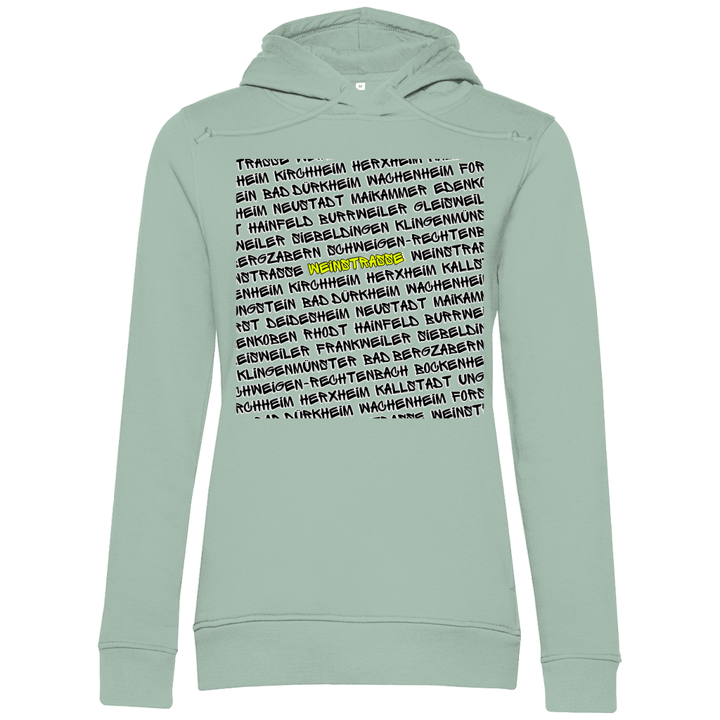 #001 Weinstraße, Damen Premium Bio Hoodie