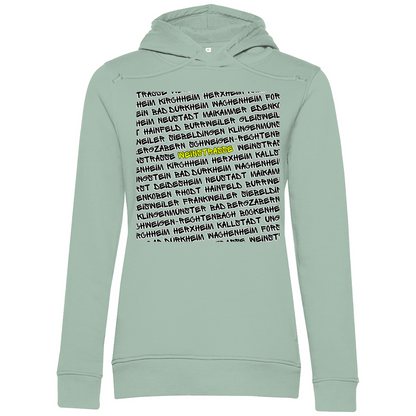 #001 Weinstraße, Damen Premium Bio Hoodie